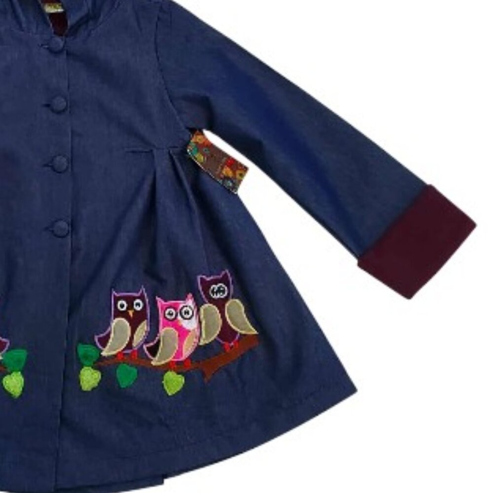NWT Maria Elena Owl Coat Size 7-8 - Picture 4 of 6